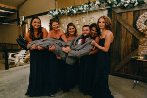 groom and bride tribe at tennessee wedding venue